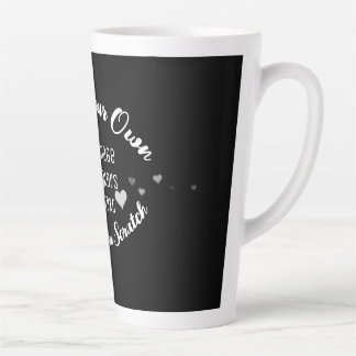 Caneca De Café Latte Crie sua própria imagem personalizada