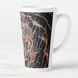 Caneca De Café Latte Crimson Veinflow Latte Mug