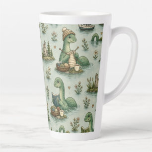 Caneca De Café Latte Criptídeos Aconchegantes Nessie Monstro do Lago Ne