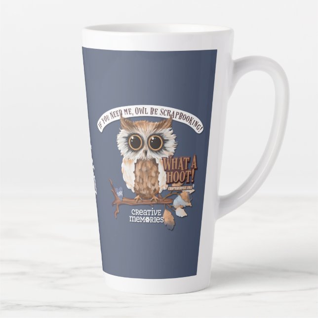 Caneca De Café Latte Croptoberfest 2023 Lg Latte Mug Blue - Personalize (Direita)