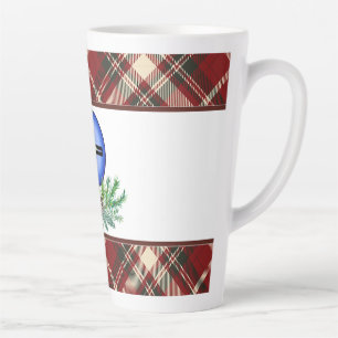 Caneca De Café Latte Cruz de Alegria Natalina 