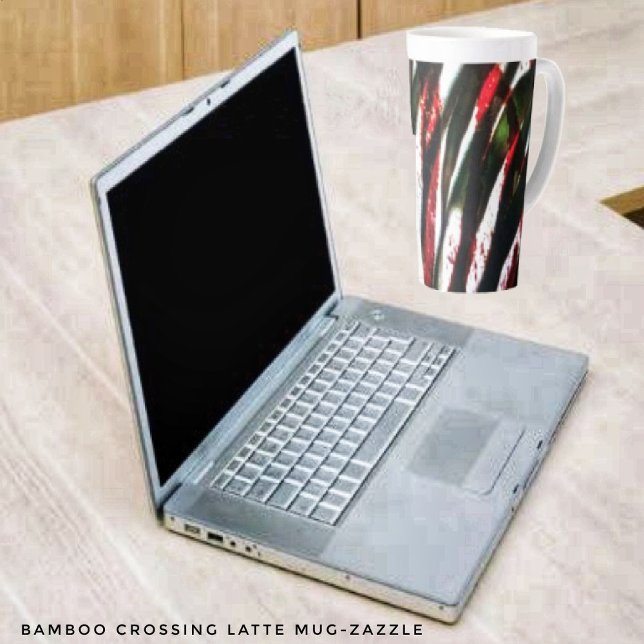 Caneca De Café Latte Cruzamento de Bambu (Criador carregado)