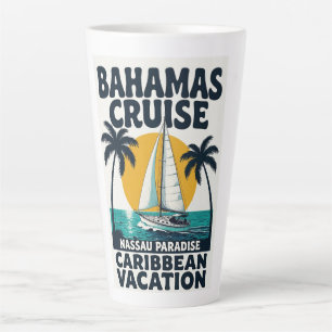 Caneca De Café Latte Cruzeiro nas Bahamas Nassau Paraíso
