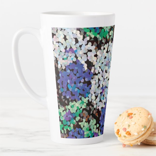 Caneca De Café Latte Crystal Floral Blooms (In Situ)