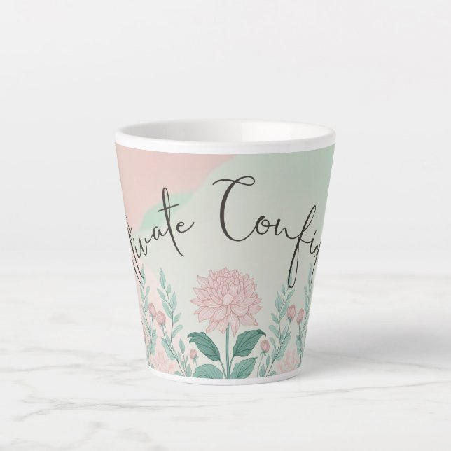 Caneca De Café Latte Cultivar Confiança Considerada (Frente)