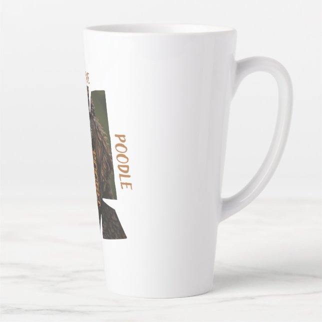 Caneca De Café Latte Cup of Love Dog Lover 17oz Large Latte Mug (Direita)