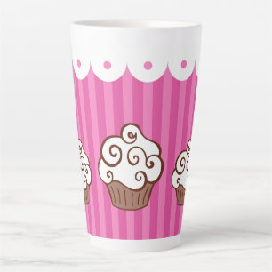 Caneca De Café Latte Cupcake Latte Mug