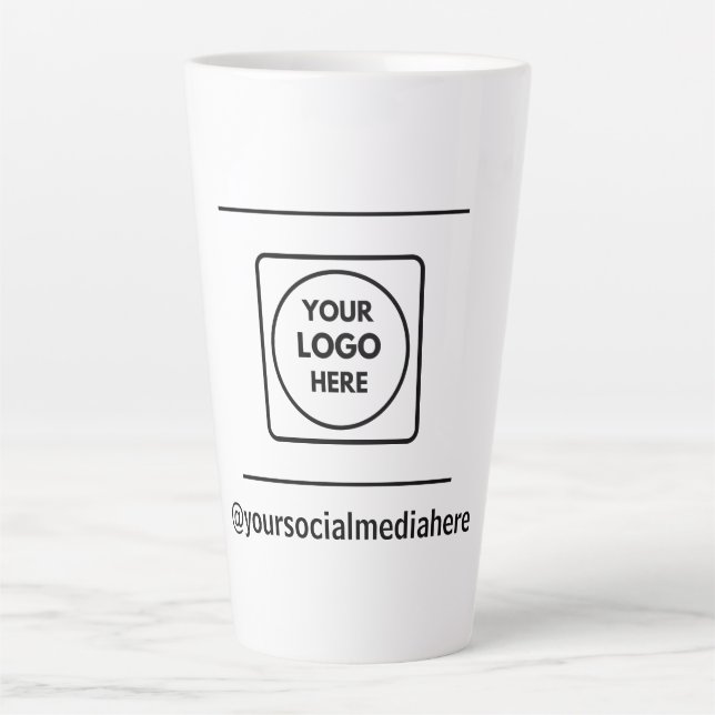 Caneca De Café Latte Custom 17oz Tall Latte Logo No Min Order mug (Frente)
