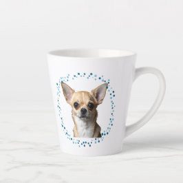 Caneca De Café Latte Custom Blue Chihuahua Mug Photo Personalized