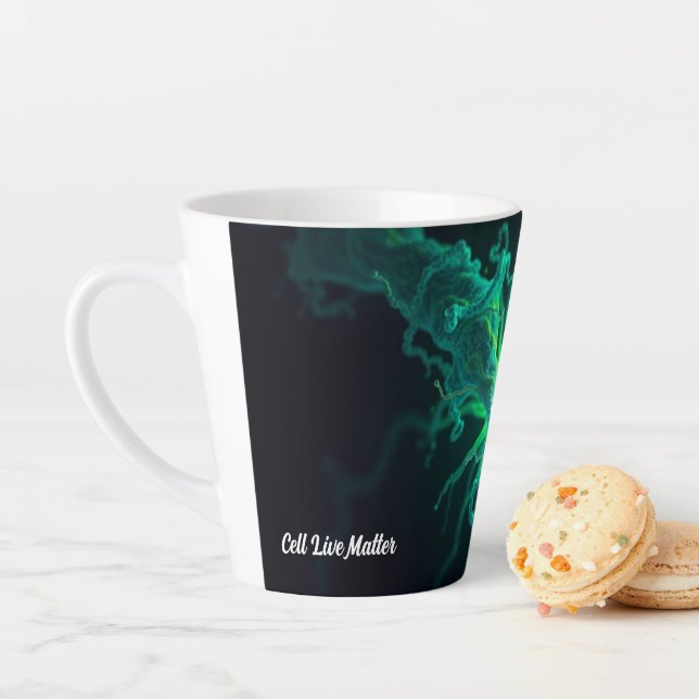 Caneca De Café Latte Custom Doctor Nurse Biological Cell Science Art (In Situ)