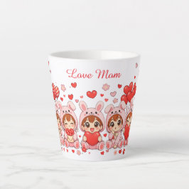 Caneca De Café Latte Custom Love Mug | Mother’s Day & Valentine Gift