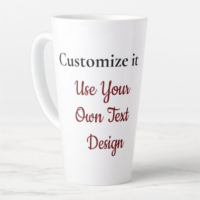 Caneca De Café Latte Custum Mug (Ângulo esquerdo)