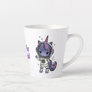 Caneca De Café Latte Cute Astro Unicorn Mug