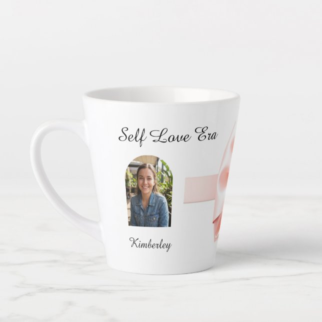 Caneca De Café Latte Cute Coquette Balletcore Valentine (Esquerda)