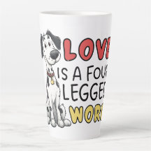 Cute Dalmatian Amor é uma Palavra de Quatro Pernas