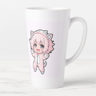 Caneca De Café Latte Cute Doll “In the Making” Design – Future Dream Gi