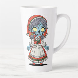 Caneca De Café Latte Cute Italian Zombie
