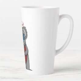 Caneca De Café Latte Cute Koala Bear