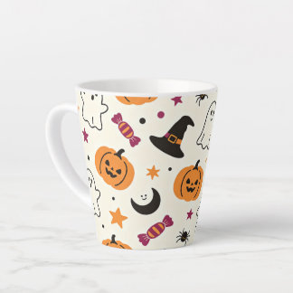 Caneca De Café Latte Cute Whimsical Halloween