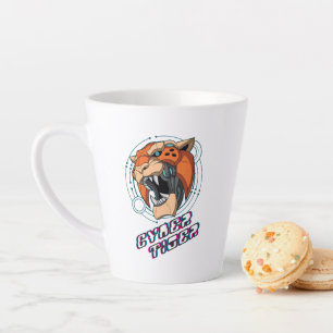Caneca De Café Latte Cyber Tiger Lata