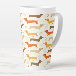 Caneca De Café Latte Dachshances Latte Mug
