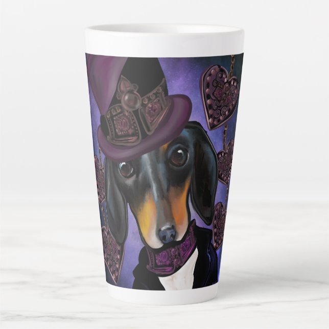 CANECA DE CAFÉ LATTE DACHSHUND (Frente)