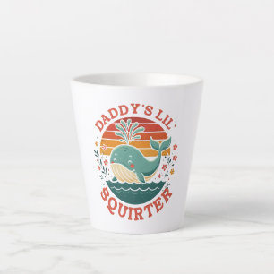 Caneca De Café Latte Daddys Little Whale