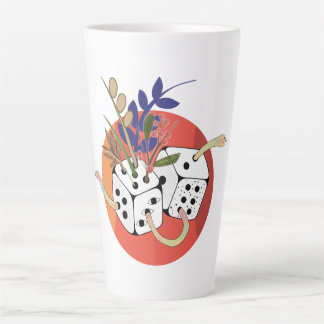 Caneca De Café Latte Dados no Universo Paralelo