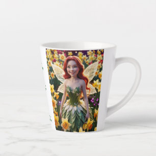 Caneca De Café Latte Daffodil Fairy