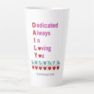 Caneca De Café Latte Daily Acronym Lattee