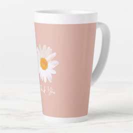 Caneca De Café Latte Daisy Flower Mug – Summer Botanical Cozy