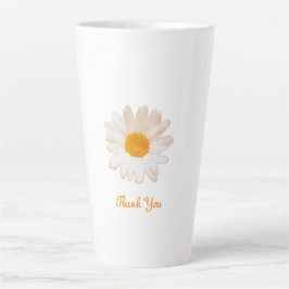 Caneca De Café Latte Daisy Flower Mug – Summer Botanical Cozy