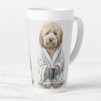 Caneca De Café Latte Dama de cachorro de Goldendoodle labradoodle