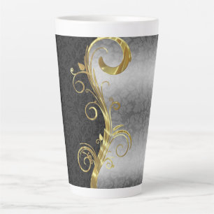 Caneca De Café Latte Damask & Swirl