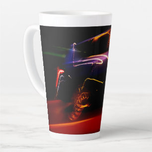 Caneca De Café Latte dança do carro roxo