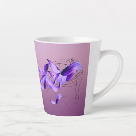 Caneca De Café Latte Dançarino - Bela Coleção de Linhas