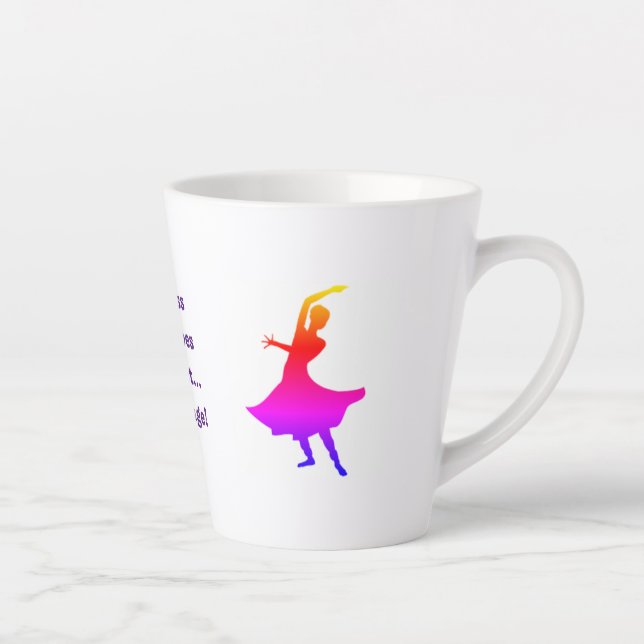 Caneca De Café Latte Dance Guru Latte Mug (Direita)