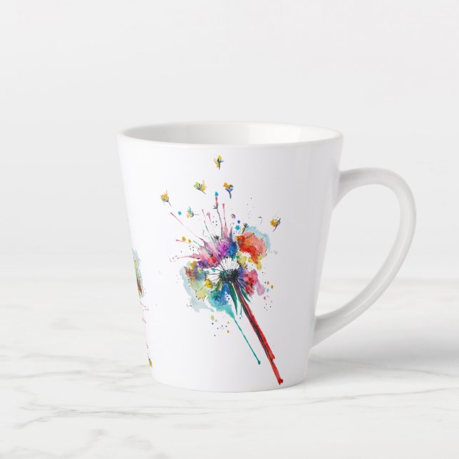 Caneca De Café Latte Dandilion Coffee Mug (Direita)