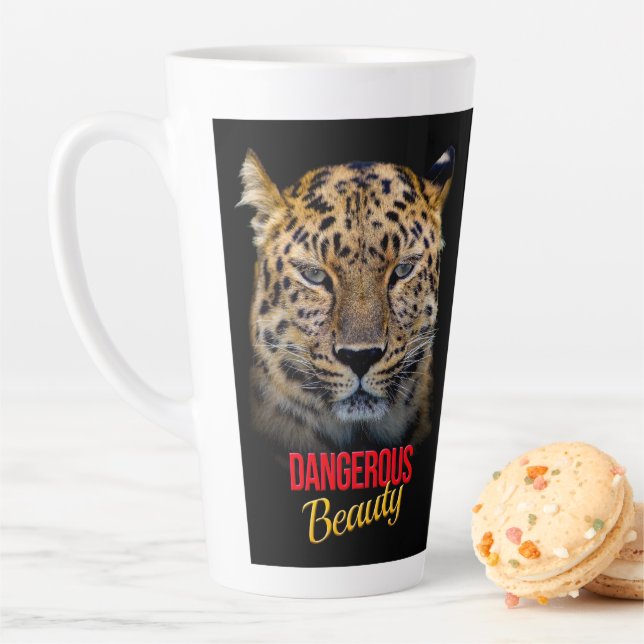 Caneca De Café Latte Dangerous Beauty - Leopard Mug (In Situ)