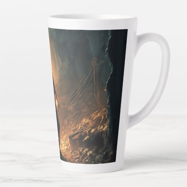 Caneca De Café Latte Dangerous Mines (Direita)