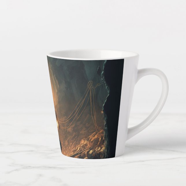 Caneca De Café Latte Dangerous Mines (Direita)