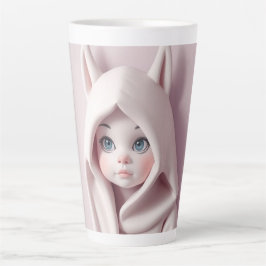 Caneca De Café Latte „Das Mädchen im Zaubermantel“