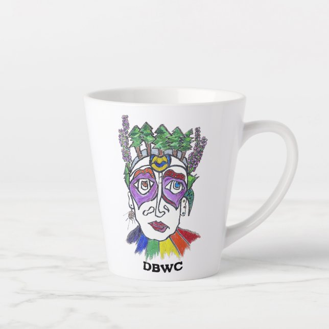Caneca De Café Latte DBWC Queen (Direita)