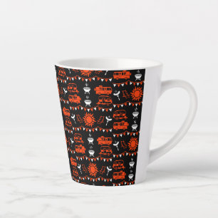 Caneca De Café Latte Decoração de acampamento de Caravana