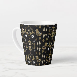 Caneca De Café Latte Decoração de luxo sazonal escandinava