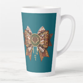 Caneca De Café Latte deer bow coquette style