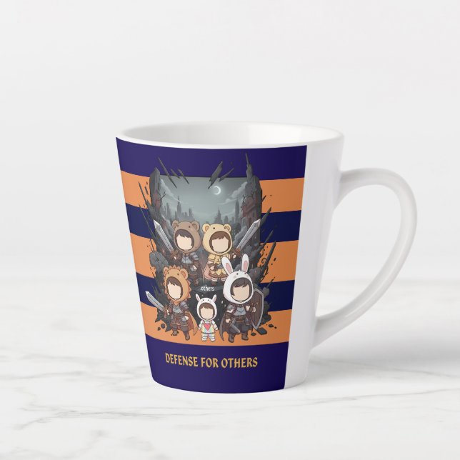 Caneca De Café Latte Defense for Others - Little Guardians (Direita)