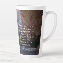 Caneca De Café Latte Definição de Objetivos Inspirativos