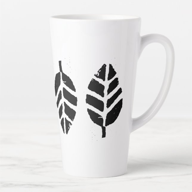 Caneca De Café Latte Deixa o padrão Impressão de batata (Direita)