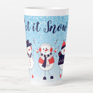 Caneca De Café Latte Deixe nevar